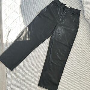 High Raise Straight Faux Leather Pants | NWT size 28/6